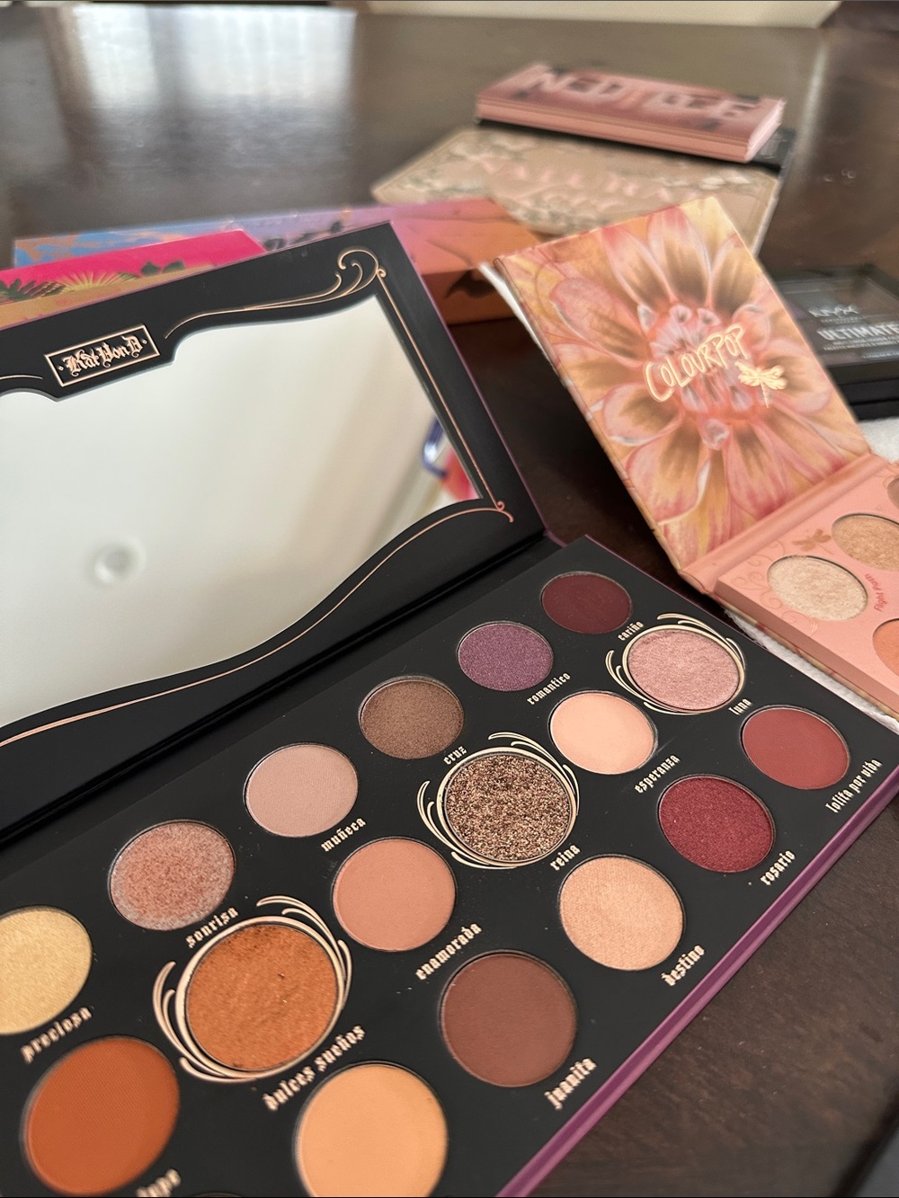 Kat Von D Eyeshadow Palette in Purple with Pink Script - Picture 4 of 5